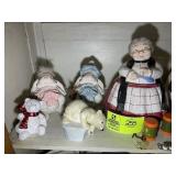 MIDDLE SHELF OF CHINA CABINET INCLUDING, COOKIE JA