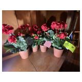 GROUP OF ARTIFICIAL FLOWERS