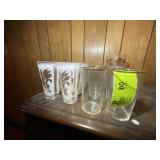 GROUP OF DECORATIVE DRINKING GLASSES