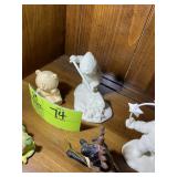 MIDDLE SHELF RIGHT SIDE OF BOOK CASE, DECORATIVE F