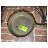 SK CAST IRON FRYING PAN, MARKED NO 10, D1, MADE IN