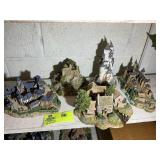 GROUP OF DANBURY MINT COLLECTABLE CASTLES, BRUNFEL