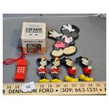 Mickey and Minnie candle holders and novelties