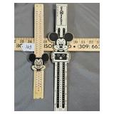 Mickey Mouse Disney math slide rulers