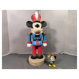 Mickey Mouse Soldier Nut Cracker & Small figurine