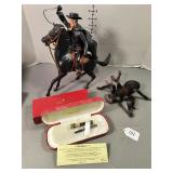 Unmasked Zorro, Sheaffer Pen Tip/box and Spider