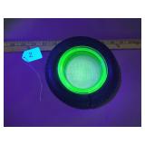 Uranium Glass Kelly Springfield Tire Ashtray
