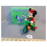 Disney old fashioned Mickey Mouse wind-up bicycle