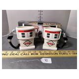 Star Case Ceramic Gas Pump Mug Set