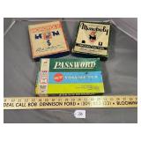 Vintage Monopoly Games and Password game