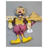 Very old and delicate Pinocchio marionette