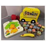 Disney Lunch Box, vintage wood Blocks and more