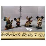 Vintage Mickey & Friends Cast Metal Figurines