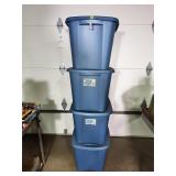 Four 18 gallon totes