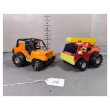 Mickey Mouse Jeep and Firetruck Toys