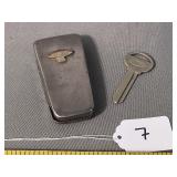 Vintage Thunderbird Hard Shell Clip & Blank Key