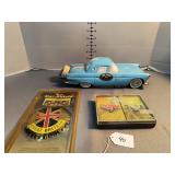 Vintage Ezra Brooks Decanter, G.B.Car Shield plus