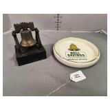 Liberty Bell Bank and Bell Savings Ashtray