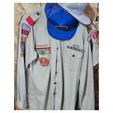 Three Boy Scouts of America shirts with patches