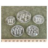 Vintage glass flower frogs