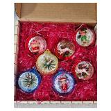 Antique Jewel bright Christmas ornaments