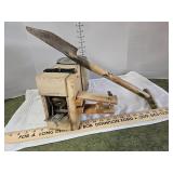 Scout made Wood movie camera, and shovel