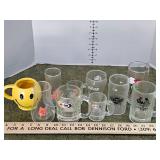 Vintage advertising cups mugs and glasses
