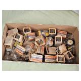 Collection of vintage automobile light bulbs