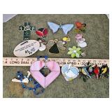 Stained glass window hangers and plaques