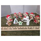 Homco & Lefton holiday figurines