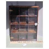 Wall hanging curio 14x18x4