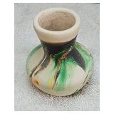 Nemadji pottery swirl vase 3inch