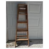 5 foot wood folding ladder
