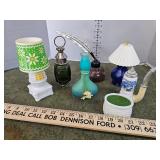 Fountain pen and other vintage Avon bottles