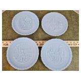 Blue Fenton Bicentennial plates