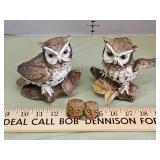 Homco owl figurines