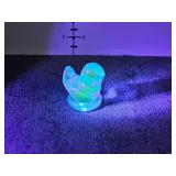 Bluebird of happiness, glows under black light