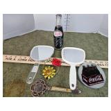 Vintage Pepsi bottle, hand mirrors and more