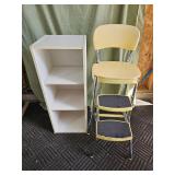 Vintage Cosco step stool chair and cubby