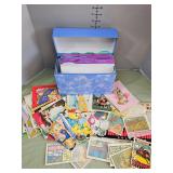 Vintage birthday cards, unused cards, stickers