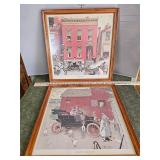 2 Norman Rockwell framed art prints