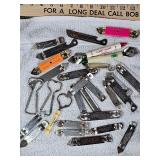 Vintage bottle opener collection