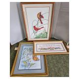 Limited Cardinal print and other Home Decor art