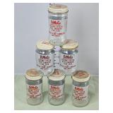 Ford FoMoCo lidded glass jars
