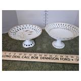 2 Lefton stemmed bowls