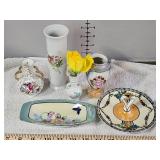 Made in Japan porcelain vases and plates