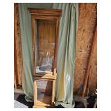 69x15x11 cabinet with three glass shelves