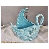 Royal Haeger Blue Swan vase