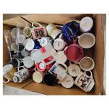 Collection of branded coffee mugs