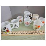 Vintage coffee mugs, Mcdonald's, Disney, +